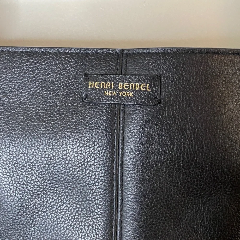 Henri Bendel Black Leather Shoulder Bag